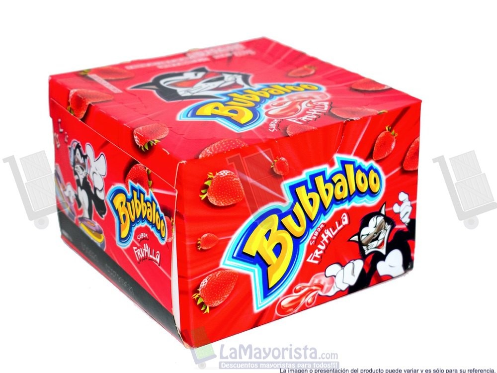 -Al por mayor- Bubbaloo Frutal X 70 unidades x350 gr