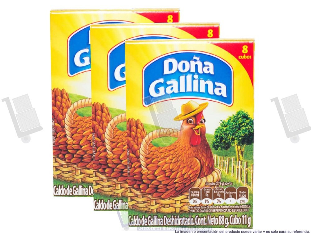 CALDO DOÑA GALLINA X 8