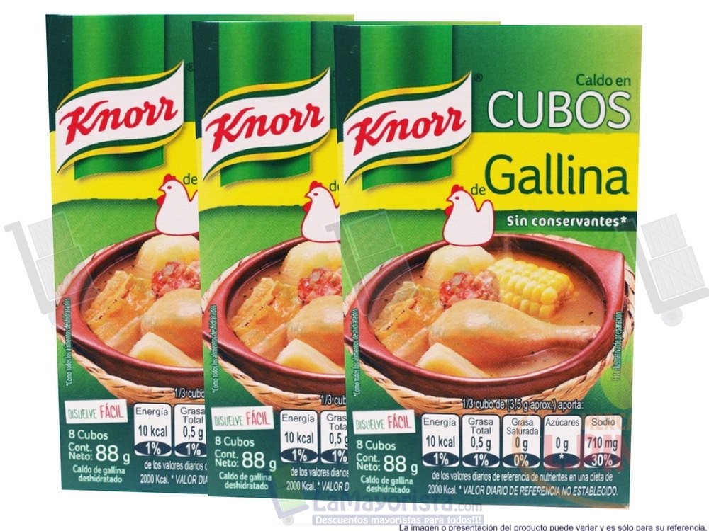 CALDO KNORR CUBO X8