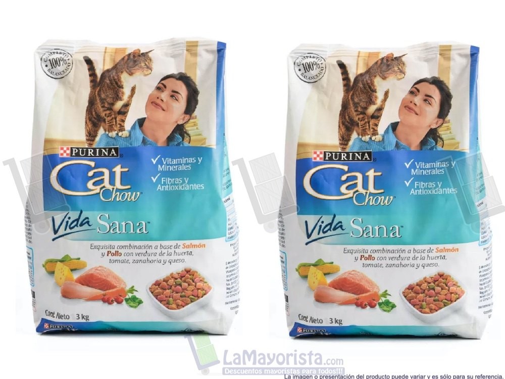 -Al por mayor- Cat Chow Adulto Vida Sana  X3Kg