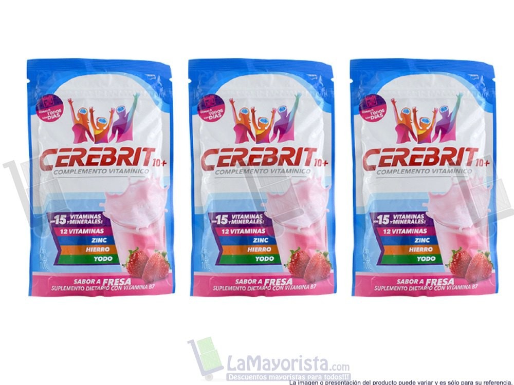-Al por mayor- Cerebrit Fresa X100Gr.