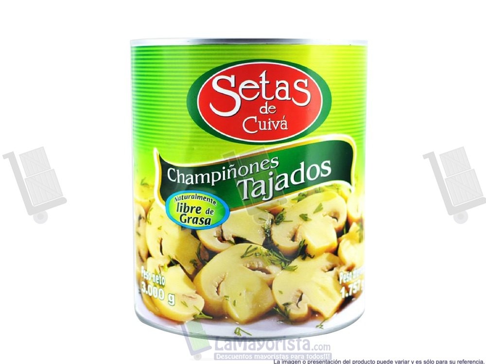 -Al por mayor- Champiñon Setas Lata X 3000Gr enlatado