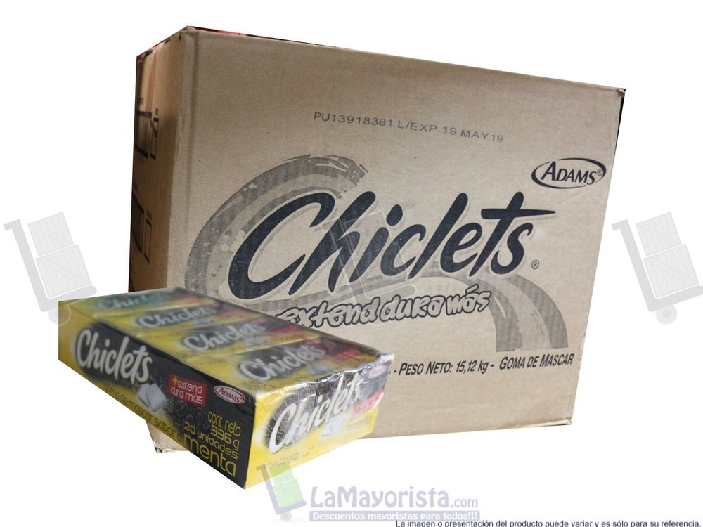 -Al por mayor- Chicle Adams Grande Menta x 20 *336G
