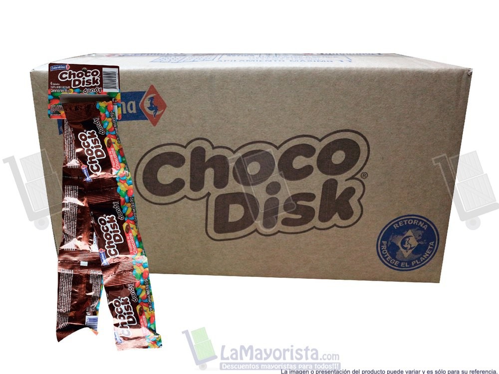 -Al por mayor- Chocodisk Tira X12 Unidades