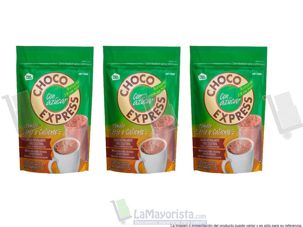 -Al por mayor- Chocoexpress Con Azucar X 200Gr.