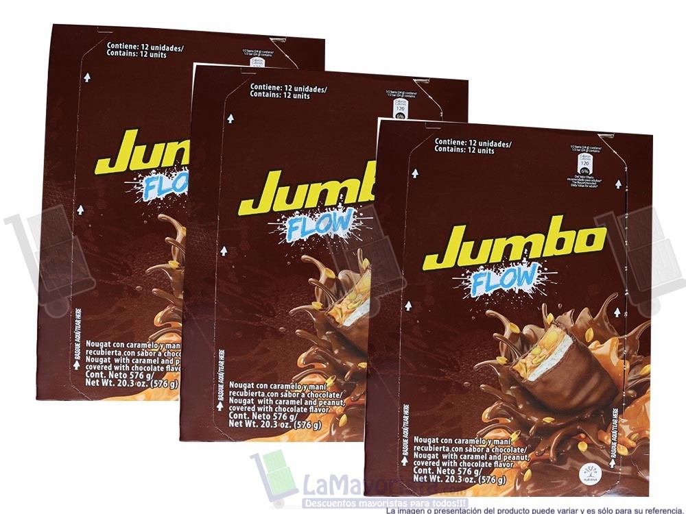 -Al por mayor- Chocolatina Jumbo Flow X12 unidades