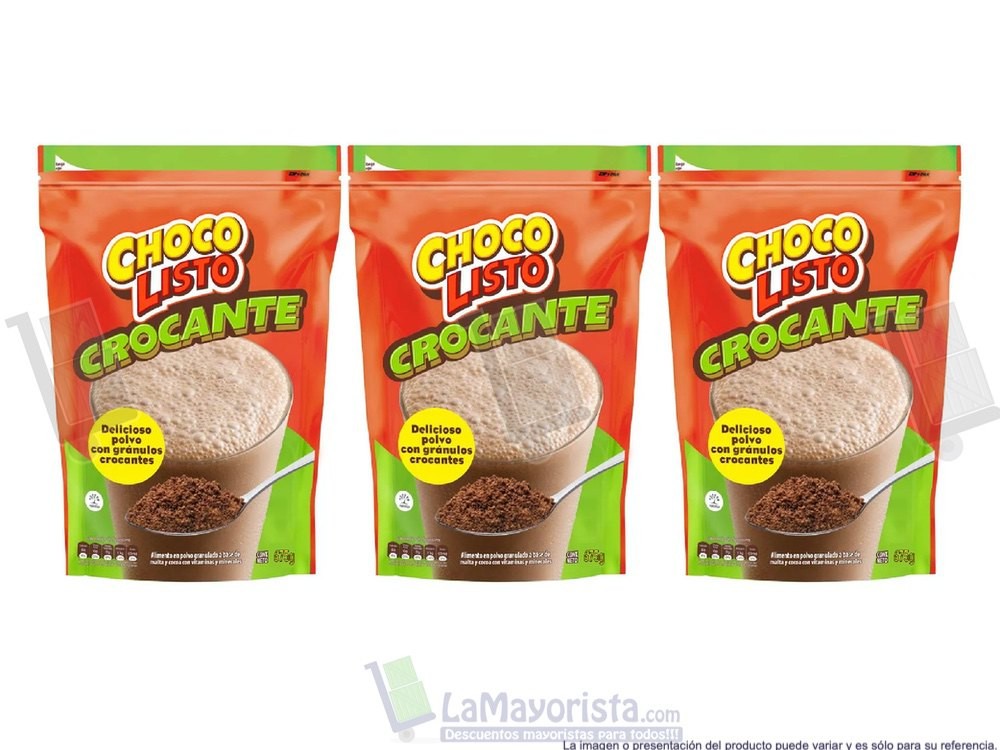 -Al por mayor- Chocolisto Crocante X 675 Gr