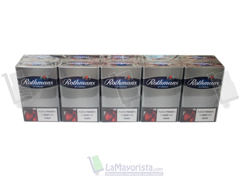-Al por mayor- Cigarrillo Rothmans gris X10 (20cajetillas)