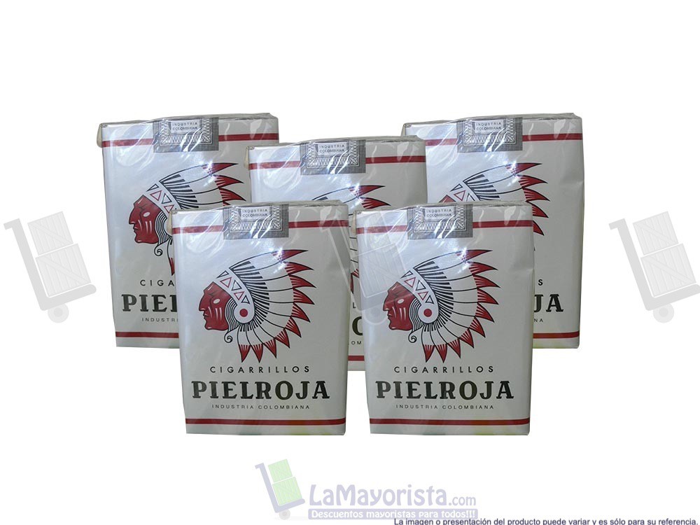 -Al por mayor- Cigarrillo Piel Roja Sin Filtro (10cajetillas)