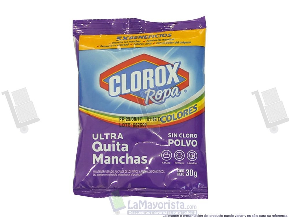 CLOROX ROPA COLOR POLVO 30gr.