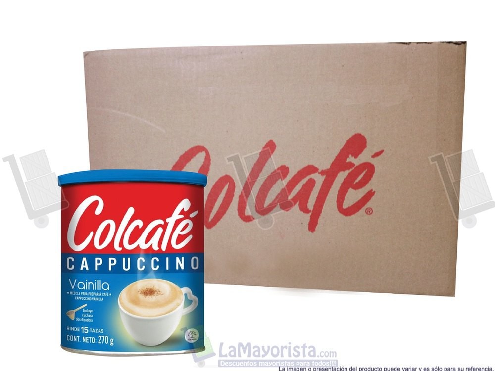 -Al por mayor- Colcafé Cappuccino Vainilla Lata X 270Gr