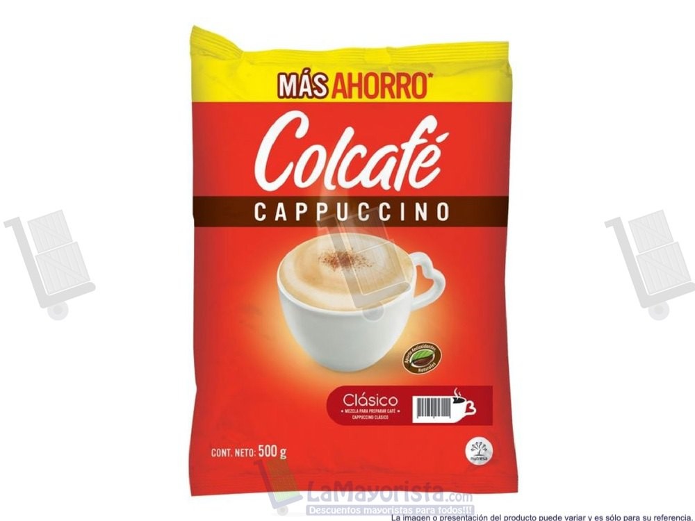 -Al por mayor- Colcafé Cappuccino X500Gr.