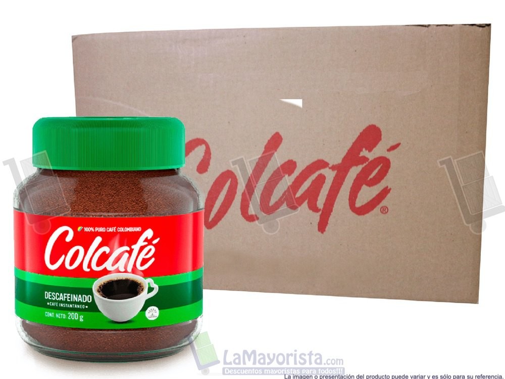 -Al por mayor- Colcafé Descafeinado X200 Gramos