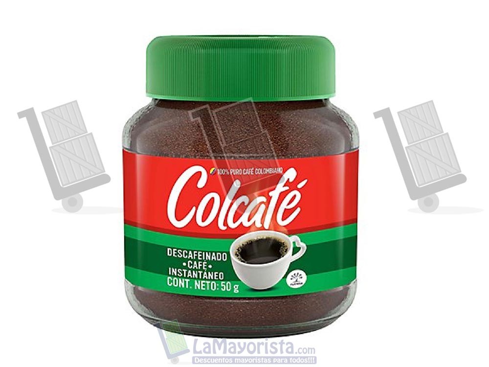 -Al por mayor- Colcafé Descafeinado X 50 Gramos