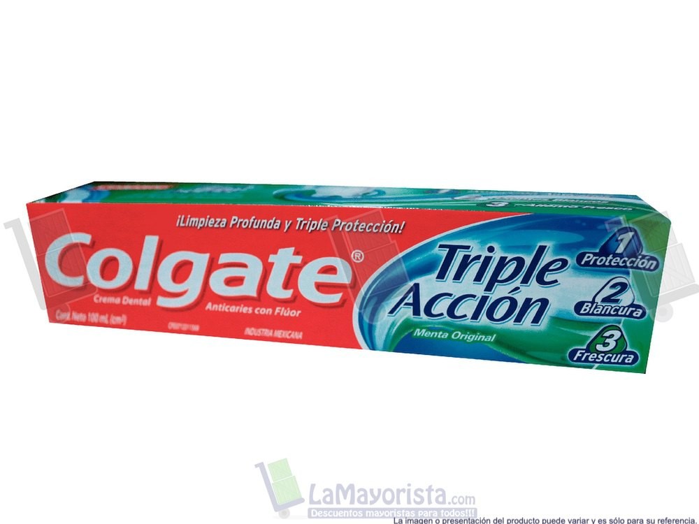 COLGATE TRIPLE ACCION X 100 CC CAJAX72