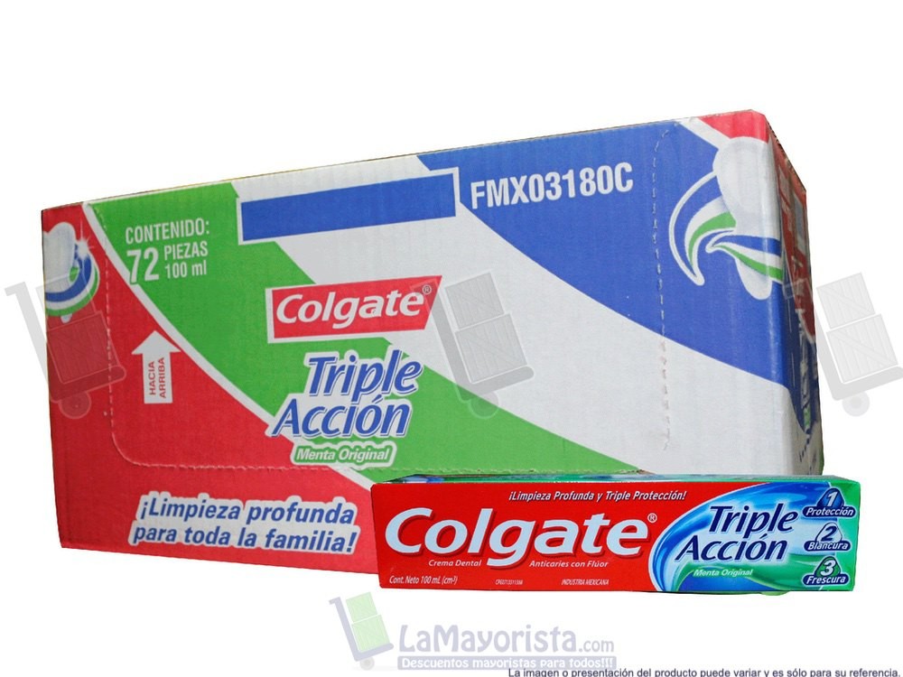 COLGATE TRIPLE ACCION X 100 CC CAJAX72