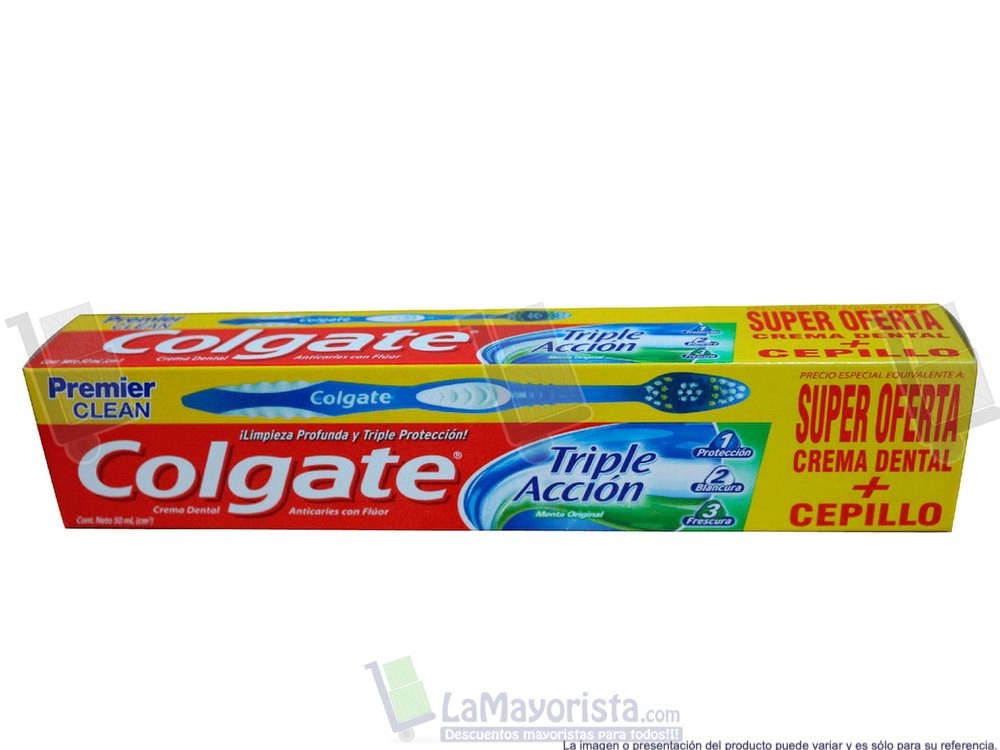 COLGATE TRIPLEACCION X50 + CEPILLO