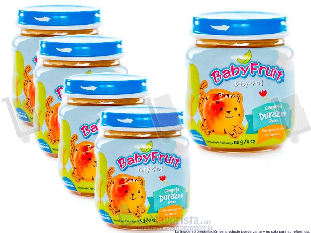 -Al por mayor- Compota Baby Frut Durazno *113G