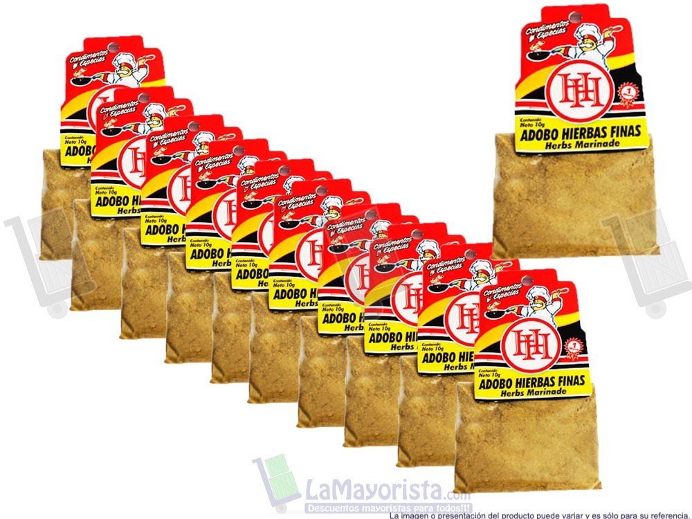 -Al por mayor- Condimento Adobo Hierbas Finas X10Gr.