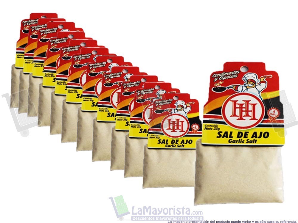 -Al por mayor- Condimento Sal De Ajo Hh X35Gr.