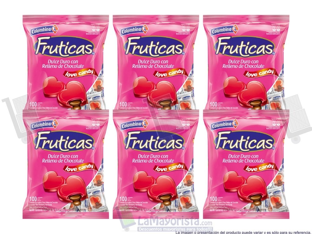 CONFITE FRUTICAS LOVE X 100