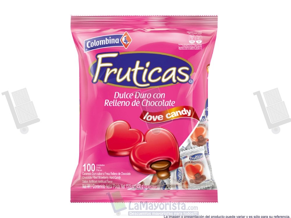 CONFITE FRUTICAS LOVE X 100
