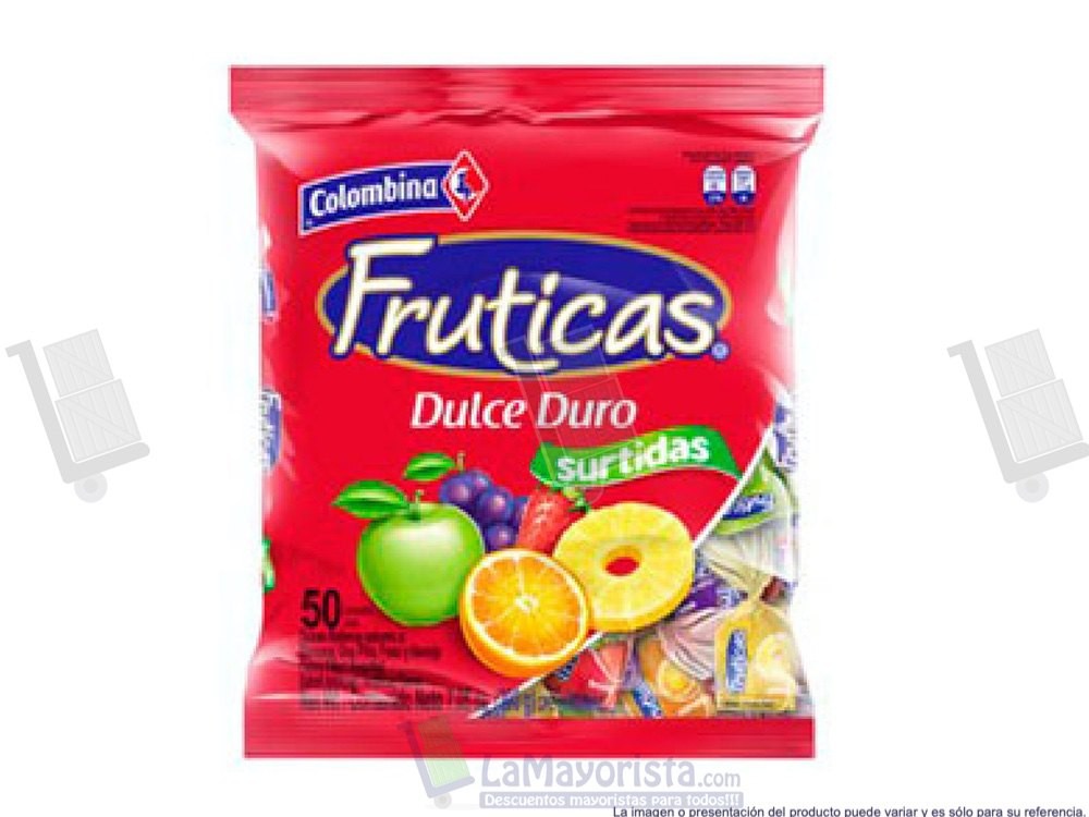 CONFITE FRUTICAS SURTIDA X 50 UNIDADES