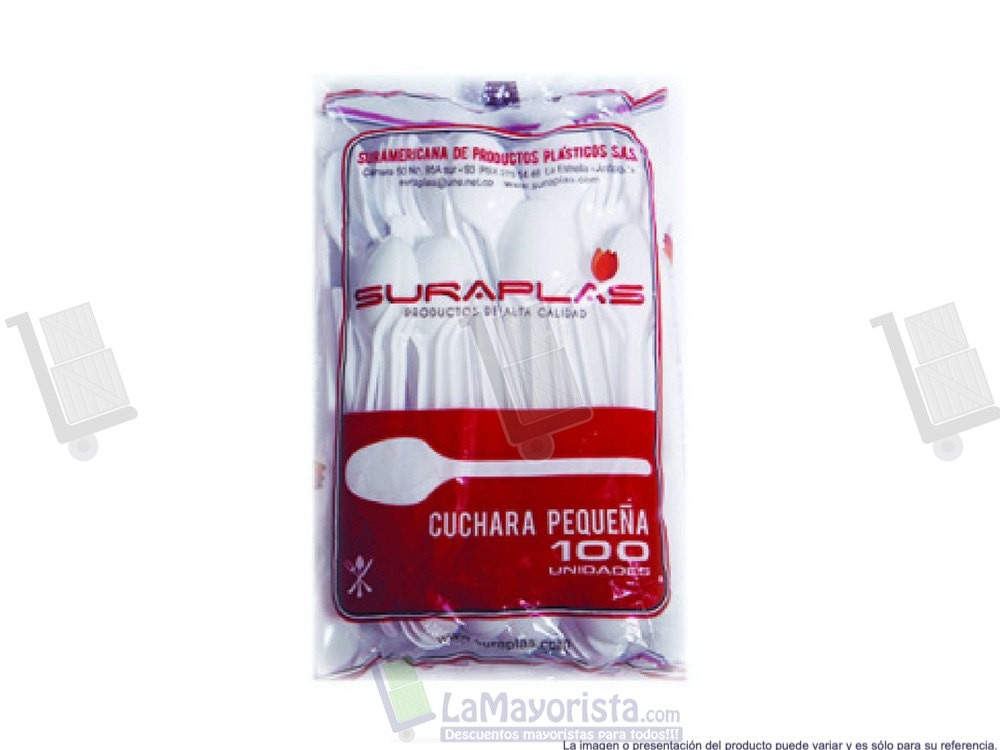 CUCHARA PEQUENA SURAPLAST X 100 UNIDADES