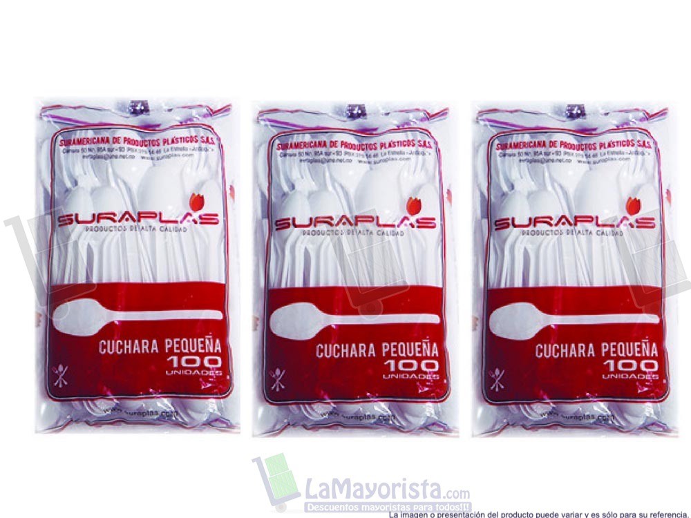 CUCHARA PEQUENA SURAPLAST X 100 UNIDADES