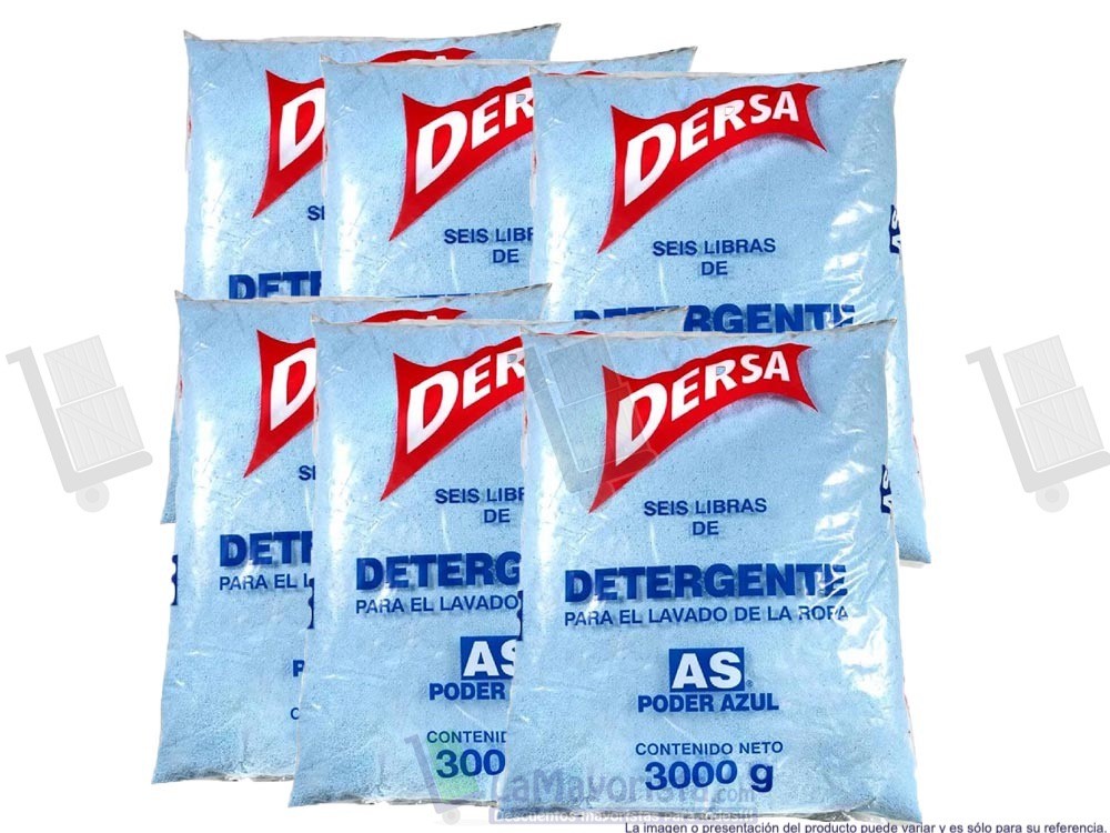-Al por mayor- Detergente Dersa Azul  X3.000