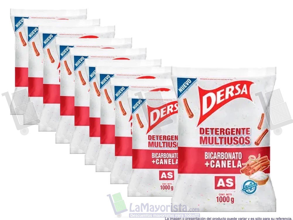 -Al por mayor- Detergente Dersa Bicarbonato Canela  X 1.000Gr.