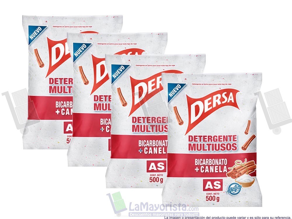 -Al por mayor- Detergente Dersa Bicarbonato Canela X 500Gr