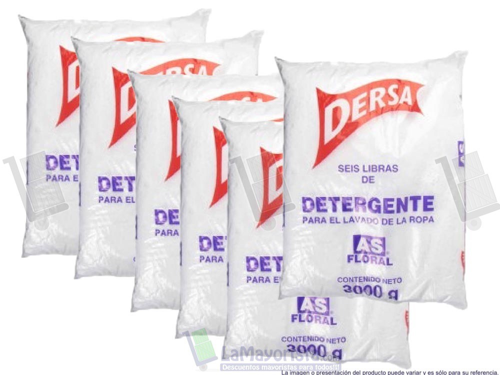 -Al por mayor- Detergente Dersa Floral  X3.000