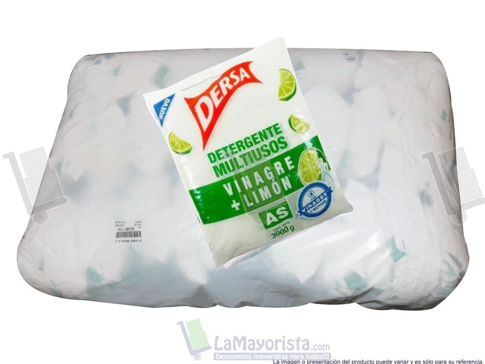-Al por mayor- Detergente Dersa Limon  X3.000