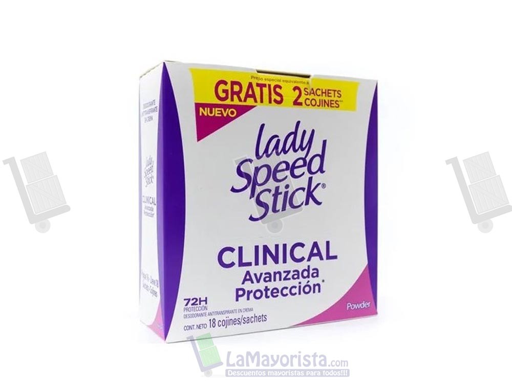 -Al por mayor- Desodorante Lady Speed Stick Clinical x 18