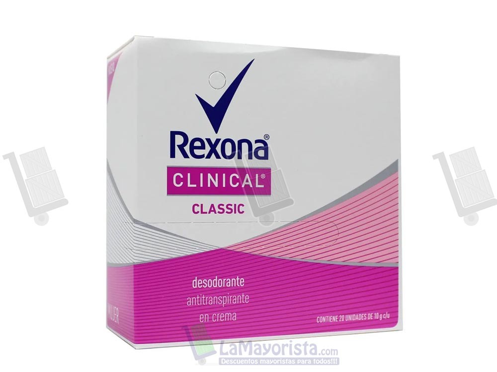 -Al por mayor- Desodorante Rexona Clinical Mujer X 20
