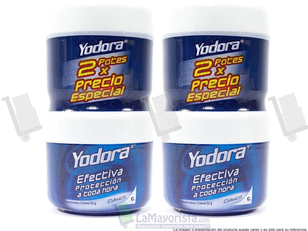 -Al por mayor- Desodorante Yodora 32Gr. X2