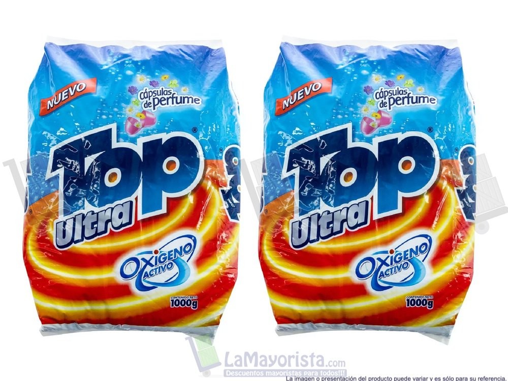 -Al por mayor- Detergente Top Ultra Floral. X 1.000Gr.