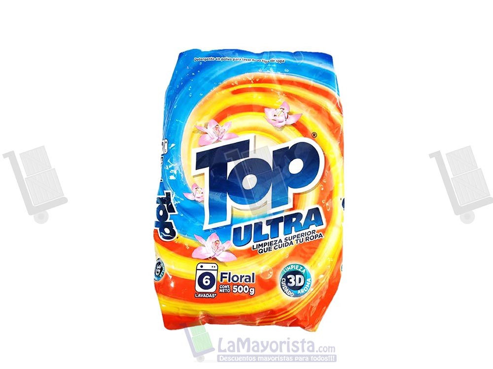 DETERGENTE TOP ULTRA FLO.  X 500gr.