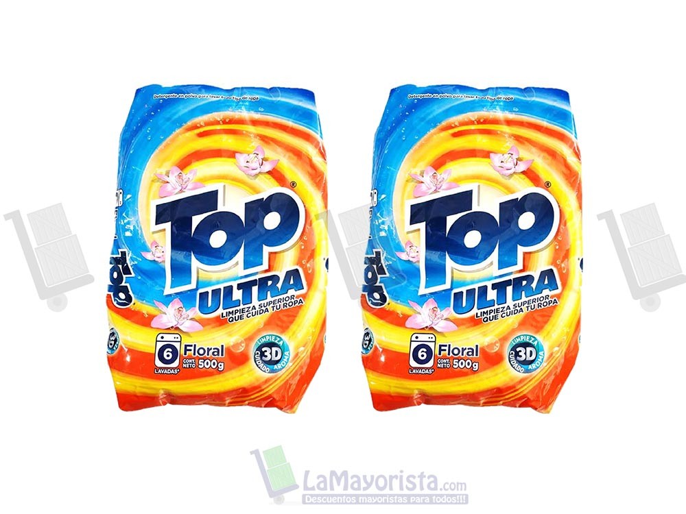 DETERGENTE TOP ULTRA FLO.  X 500gr.
