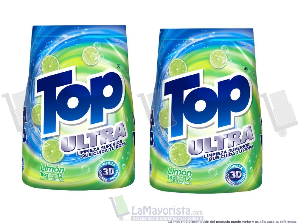 -Al por mayor- Detergente Top Ultra Limon X 1.000Gr.