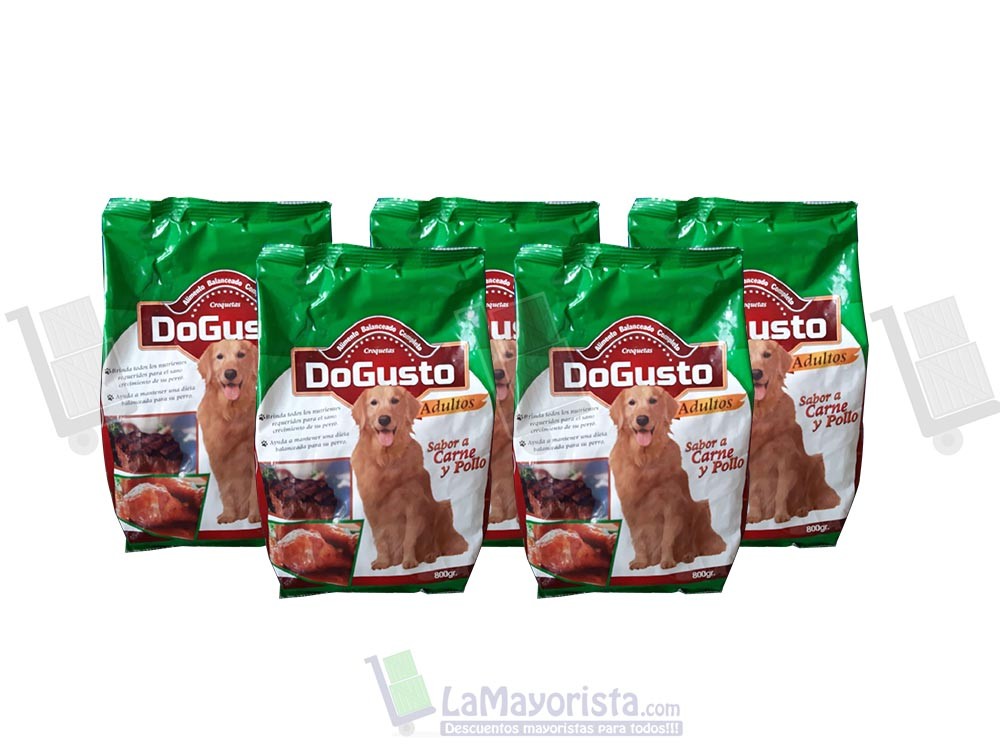 -Al por mayor- Cuido Dogusto Carne Y Pollo X800Gr.