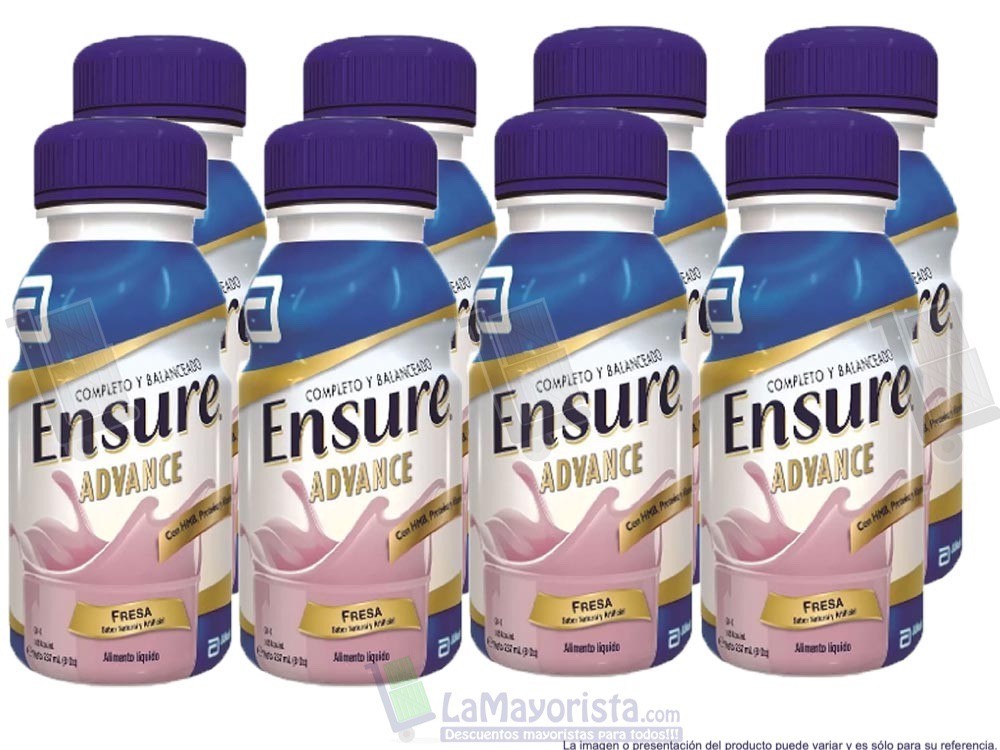 -Al por mayor- Ensure Advance Fresa Liquido  X 237Ml.