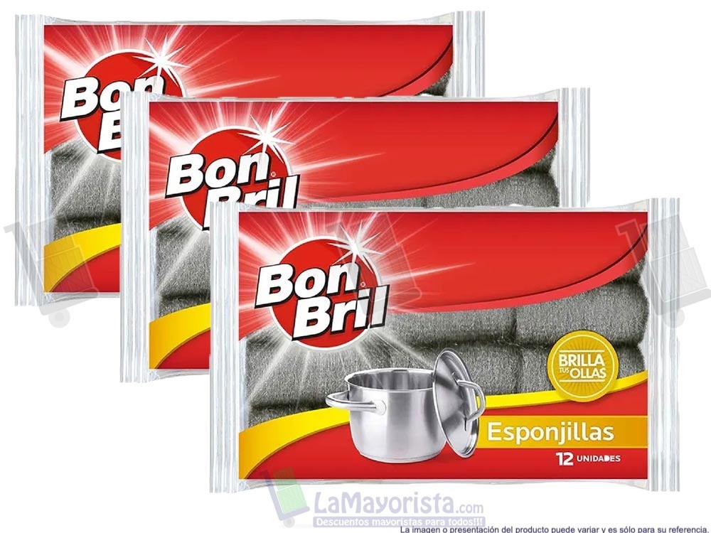 -Al por mayor- Esponjilla Bon Bril X 12 UND pequeñas