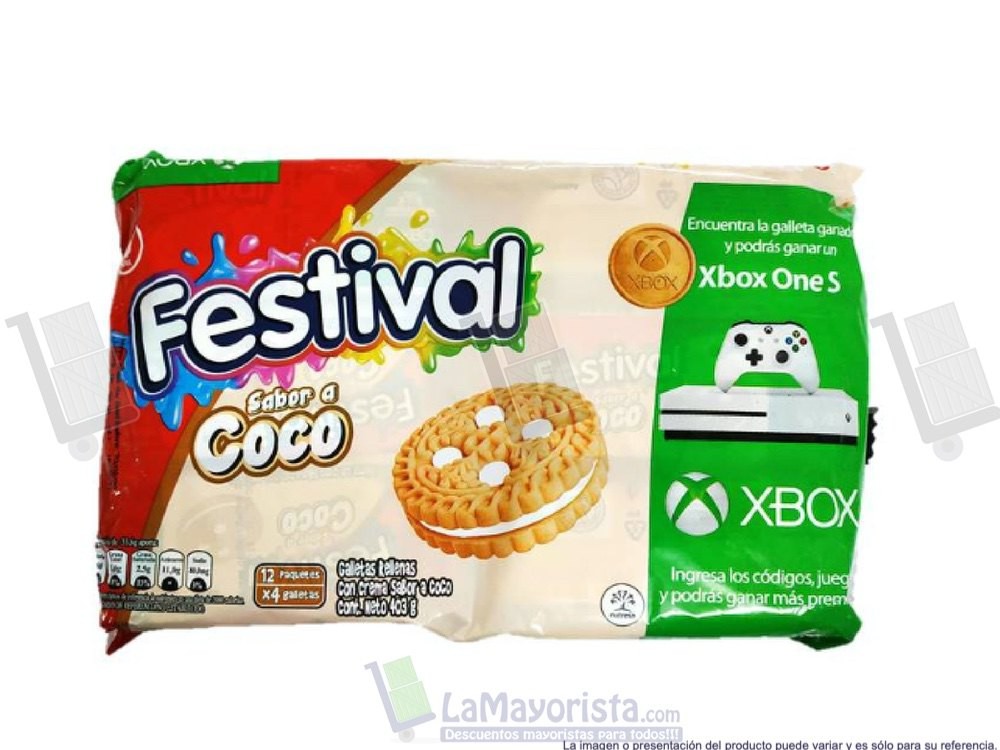 FESTIVAL X 4 COCO X 12 PAQUETES