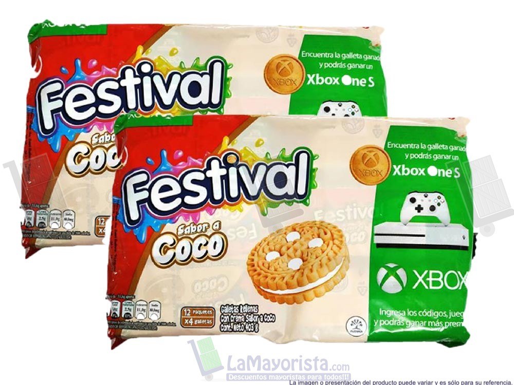 FESTIVAL X 4 COCO X 12 PAQUETES