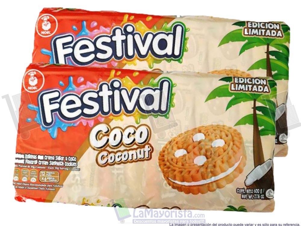 FESTIVAL X 6 COCO X 12 PAQUETES