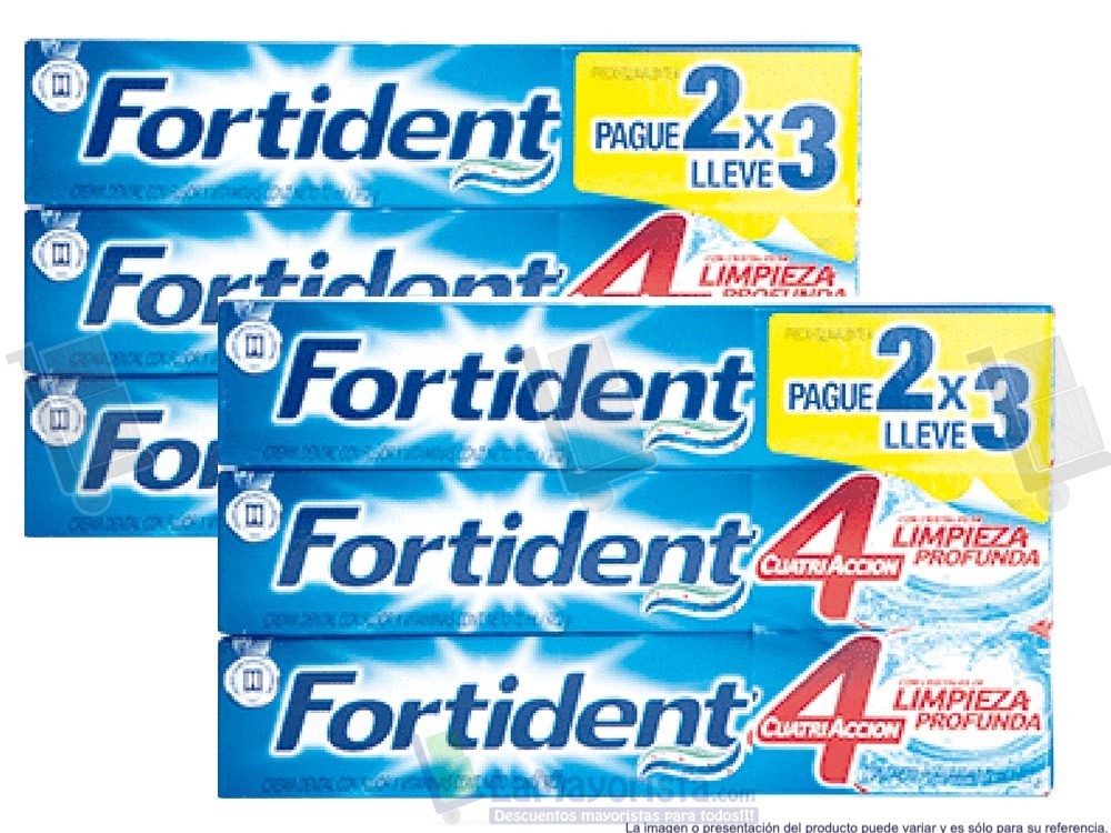 -Al por mayor- Crema de dientes Fortident X 72ML Pague 2 Lleve3