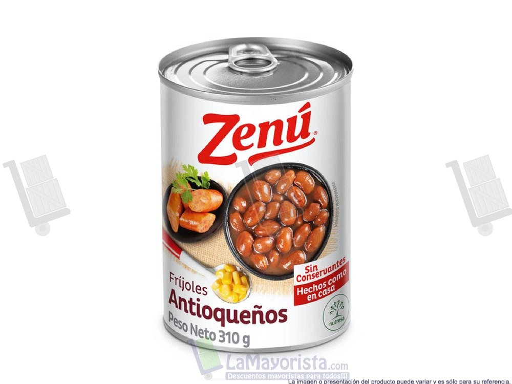 FRIJOL EN LATA ZENU X310gr.