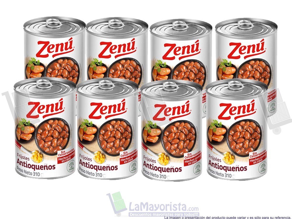 FRIJOL EN LATA ZENU X310gr.